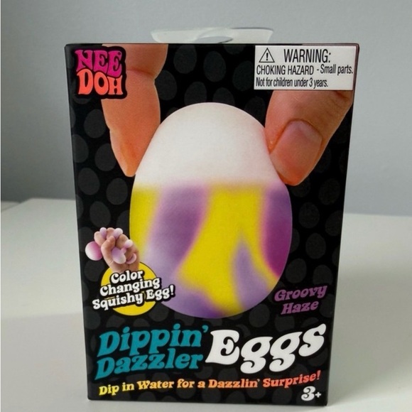 NeeDoh Other - NeeDoh Dippin Dazzler Eggs Groovy Haze Color Changing Squishy Toy Schylling